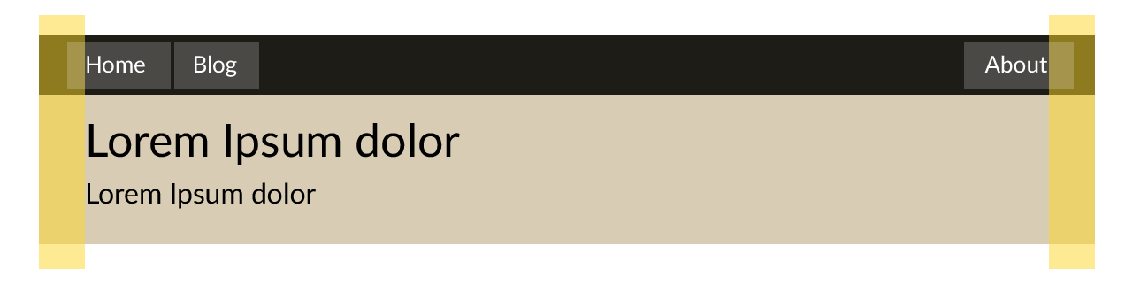 Navbar with layout of "fluid" (Default)